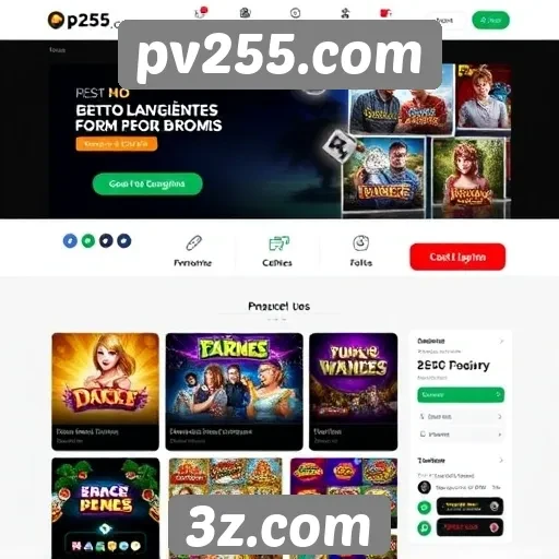 Análise das funcionalidades do site de jogos pv255