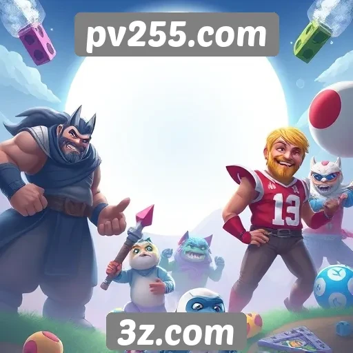 Variedade de jogos oferecidos no pv255.com